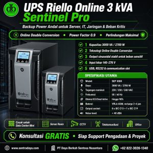 ups riello online 3 kva: solusi andal untuk menjaga kestabilan daya perangkat anda