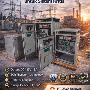 rectifier & battery charger industri swaden – solusi dc power supply stabil untuk operasi kritis tanpa downtime