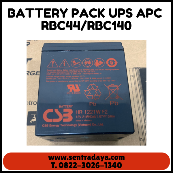 BATTERY PACK APC UPS RBC44 | RBC140