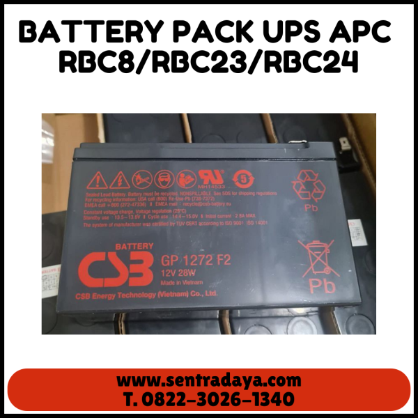 BATERAI PACK UPS APC RBC8 | RBC23 | RBC24 | RBC25