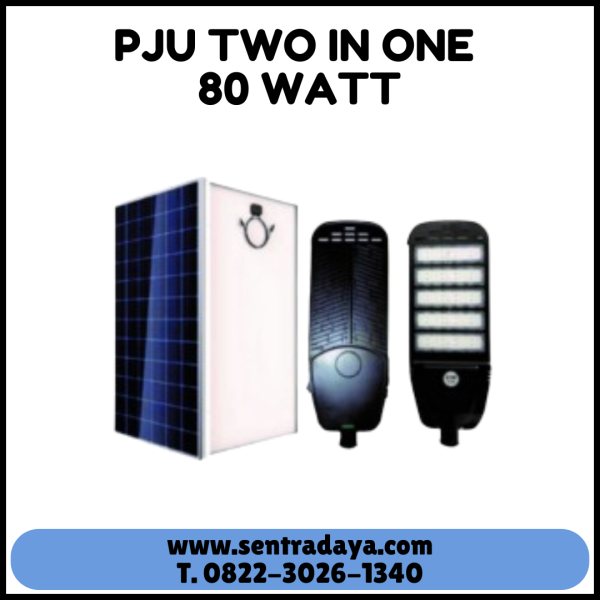 LAMPU PJU SOLARCELL 2 IN 1 80WATT