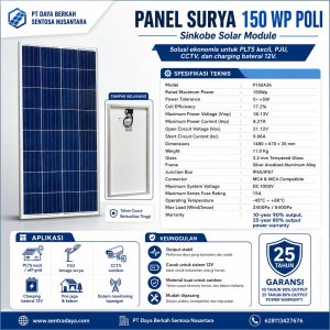 panel surya 150 wp polycristalin