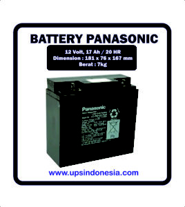 Battery UPS Panasonic 12v 17ah