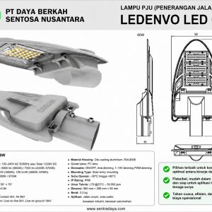 lampu jalan osram ledenvo 60 watt