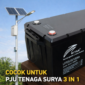 baterai lithium lifepo? 25,6v 50ah untuk pju tenaga surya & sistem backup daya profesional