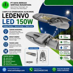 lampu pju led osram ledenvo 150 watt