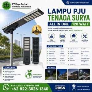 lampu pju tenaga surya 120 watt aros light ip65