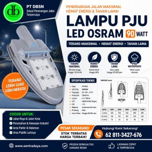 lampu pju led osram 90 watt – solusi penerangan jalan