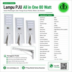 lampu pju tenaga surya all in one 80 watt (ic aiom80)