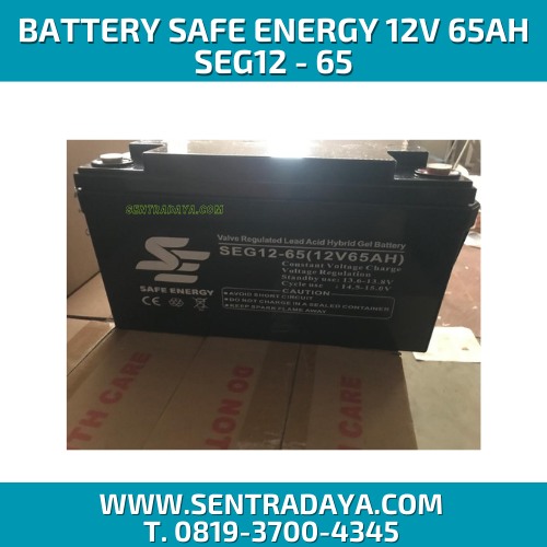 BATERAI VRLA SAFE ENERGY 12V 65Ah (SE12 - 65)