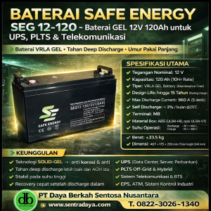 baterai ups safe energy seg 12 120 (120ah)