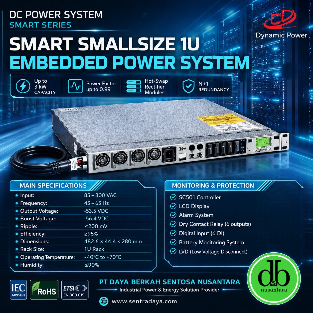 inverter 48 vdc to 220 vac rackmount 2 kva dengan snmp inverter 48 vdc to 220 vac rackmount 2 kva dengan snmp