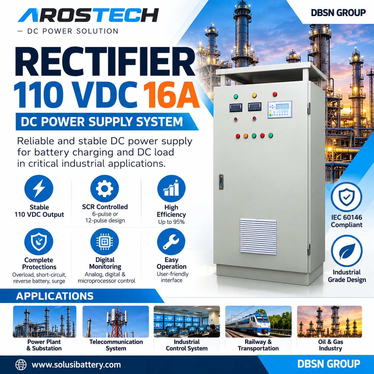 Rectifier Rectifier 110 vdc 16 amper